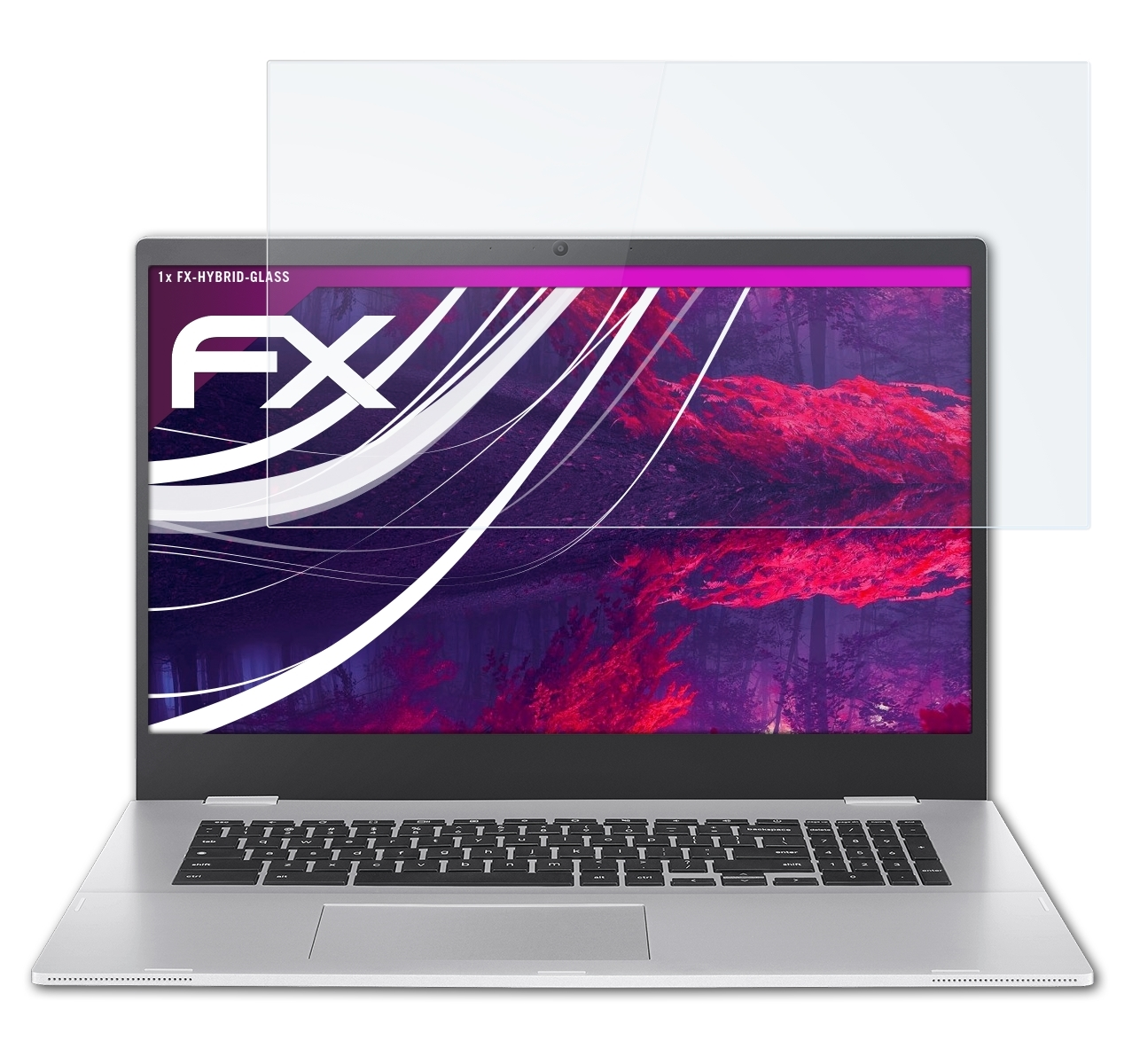Chromebook FX-Hybrid-Glass (CX1700)) Schutzglas(für Asus ATFOLIX CX1