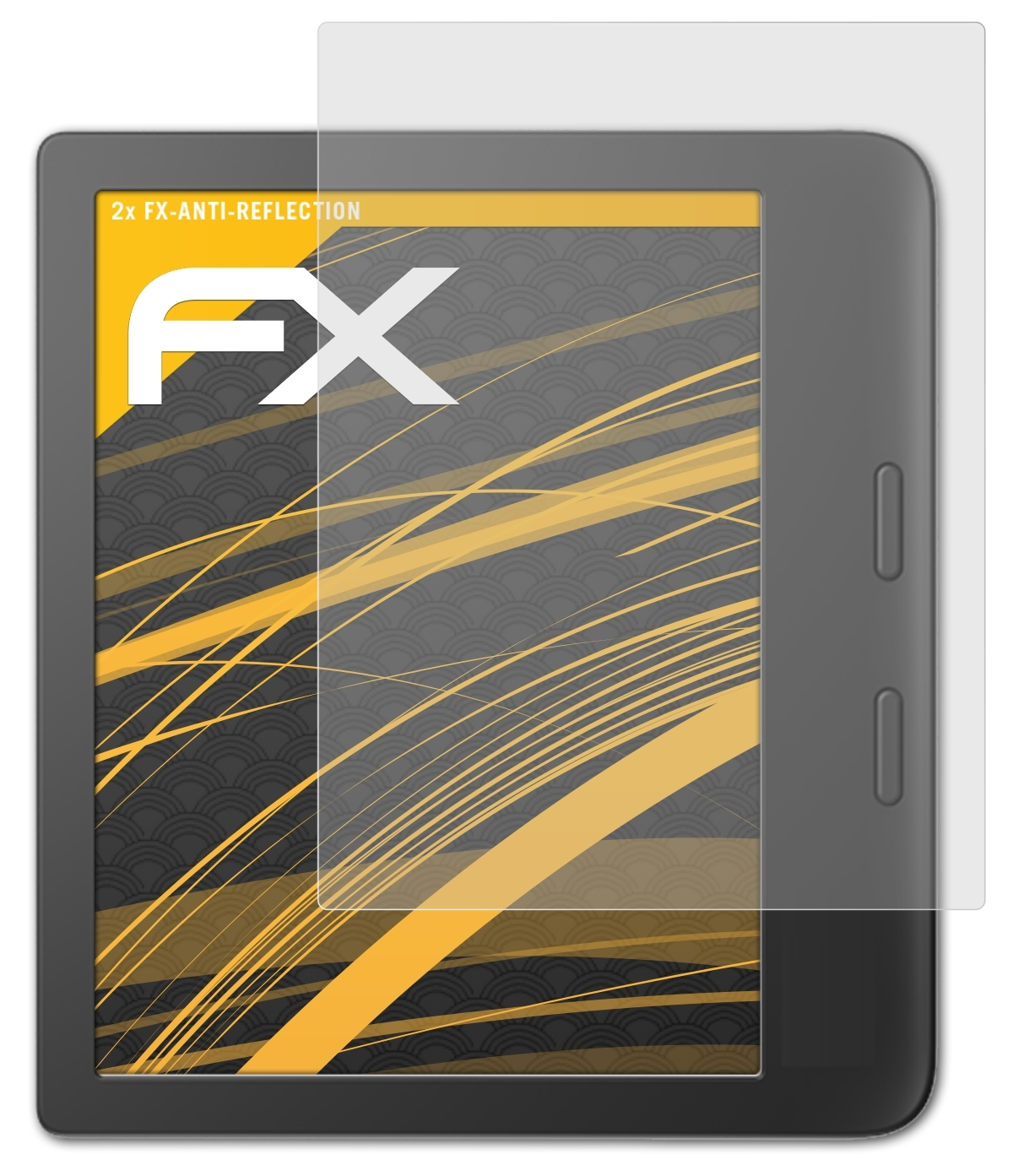 2x 6) Tolino FX-Antireflex ATFOLIX Displayschutz(für Vision