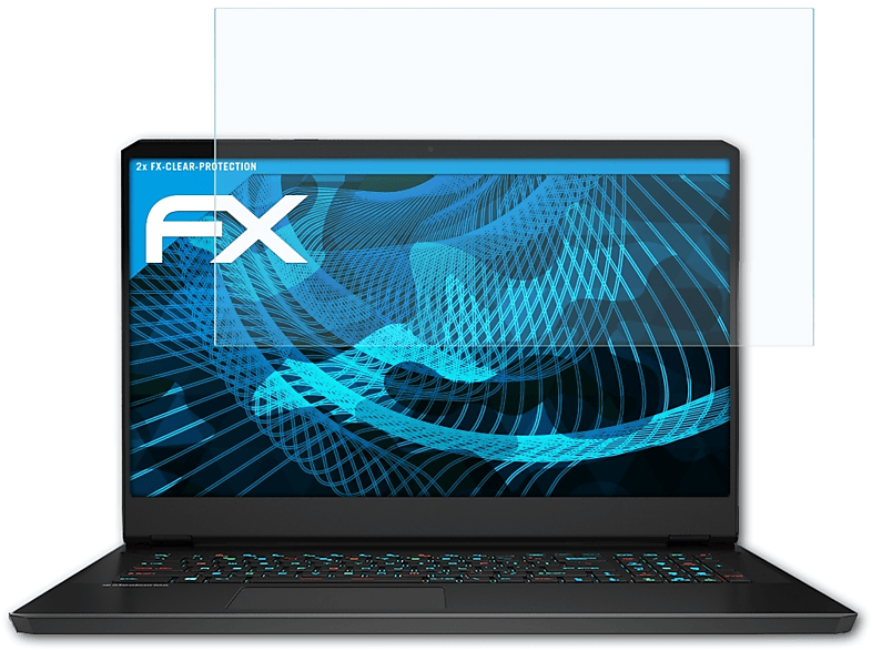 ATFOLIX 2x FX-Clear Displayschutz(für MSI GP76 Leopard)