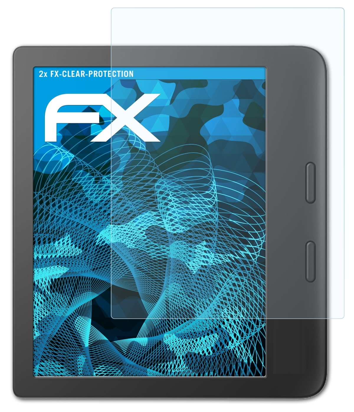 ATFOLIX 2x FX-Clear Displayschutz(für Vision Tolino 6)
