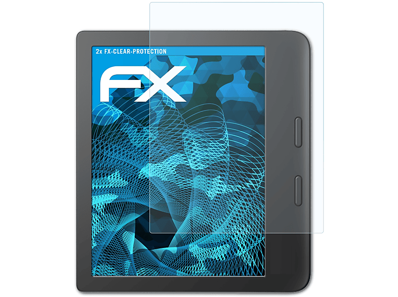 ATFOLIX 2x FX-Clear Displayschutz(für Tolino Vision 6)
