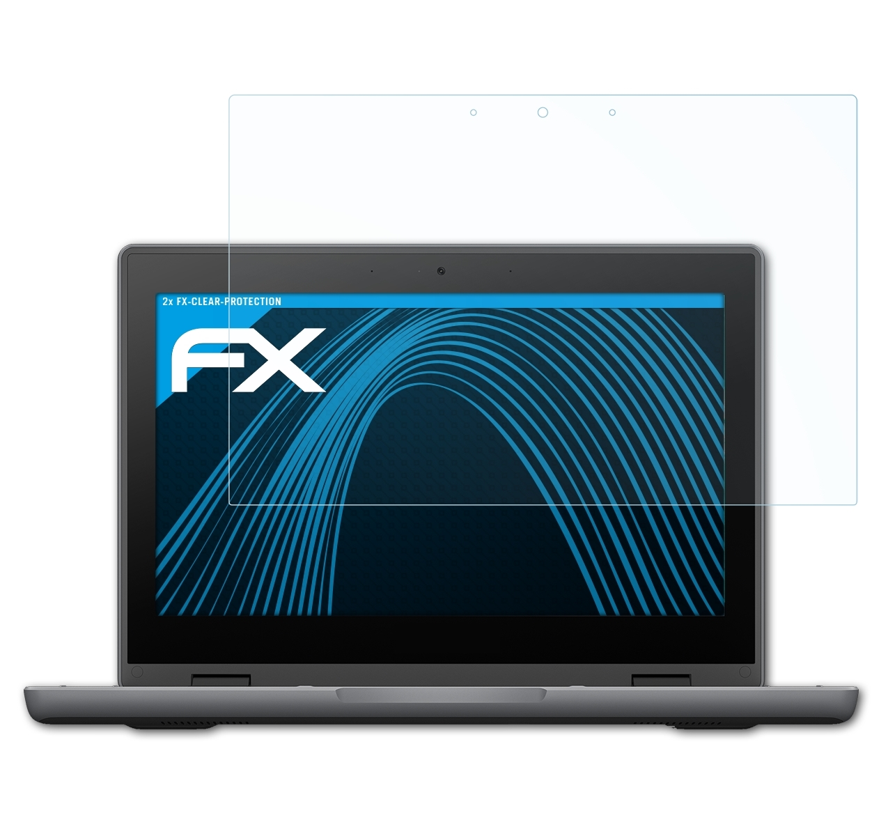 Chromebook ATFOLIX CR1 Asus 2x FX-Clear Displayschutz(für Flip (CR1100))