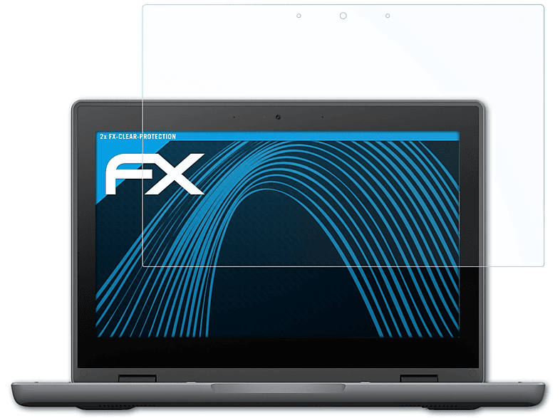 ATFOLIX 2x FX-Clear Displayschutz(für Asus Chromebook Flip CR1 (CR1100))