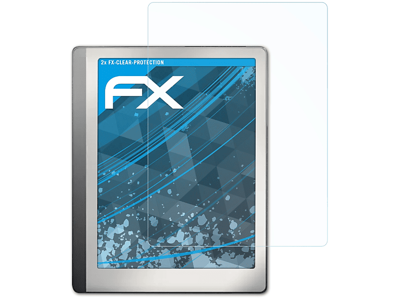 Displayschutz(für 2x Boox Onyx ATFOLIX Leaf) FX-Clear