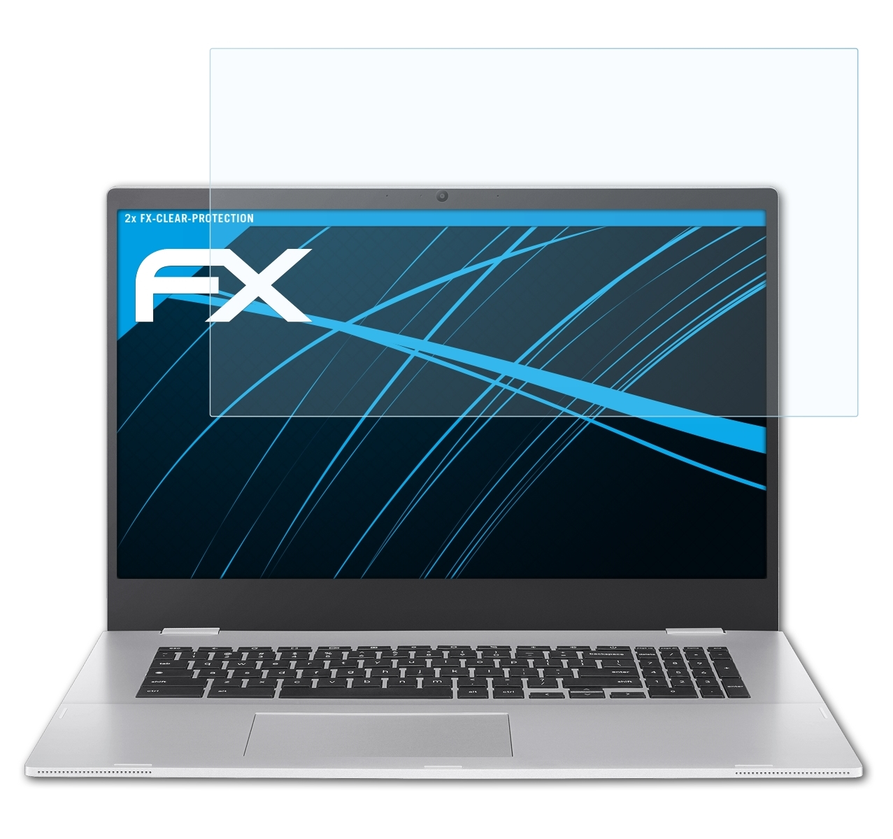 ATFOLIX 2x Displayschutz(für (CX1700)) Chromebook Asus FX-Clear CX1