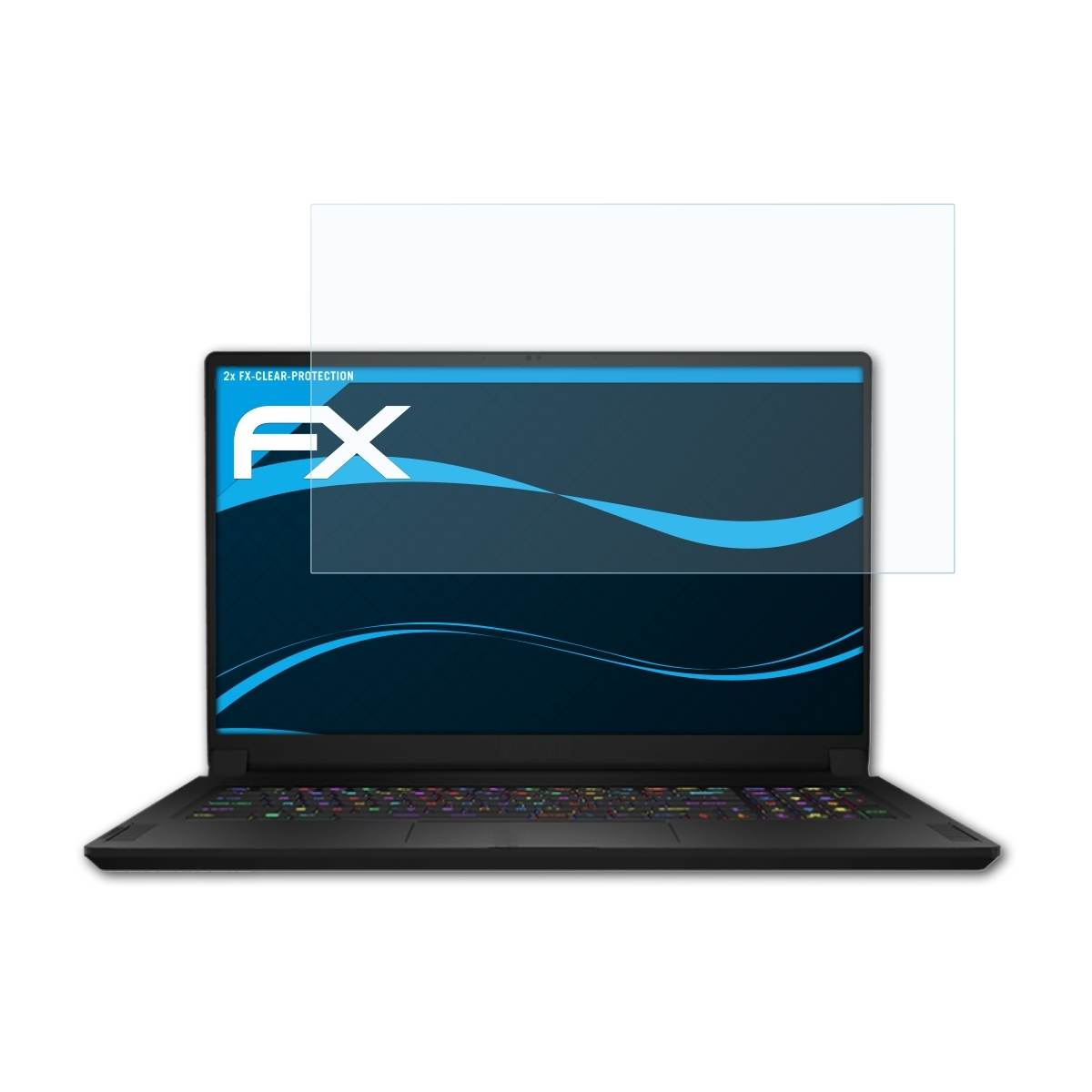 ATFOLIX 2x FX-Clear Displayschutz(für MSI Stealth) GS76