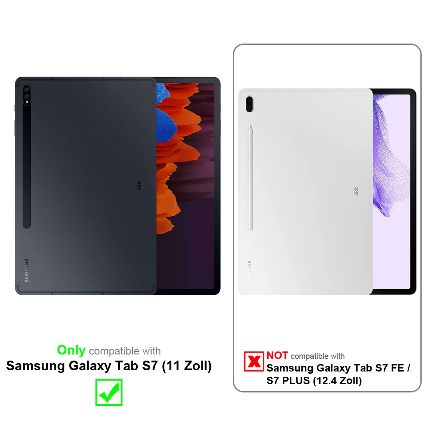 CADORABO Schutzglas Tablet Schutzfolie(für Zoll)) Samsung (11 Galaxy Tab S7