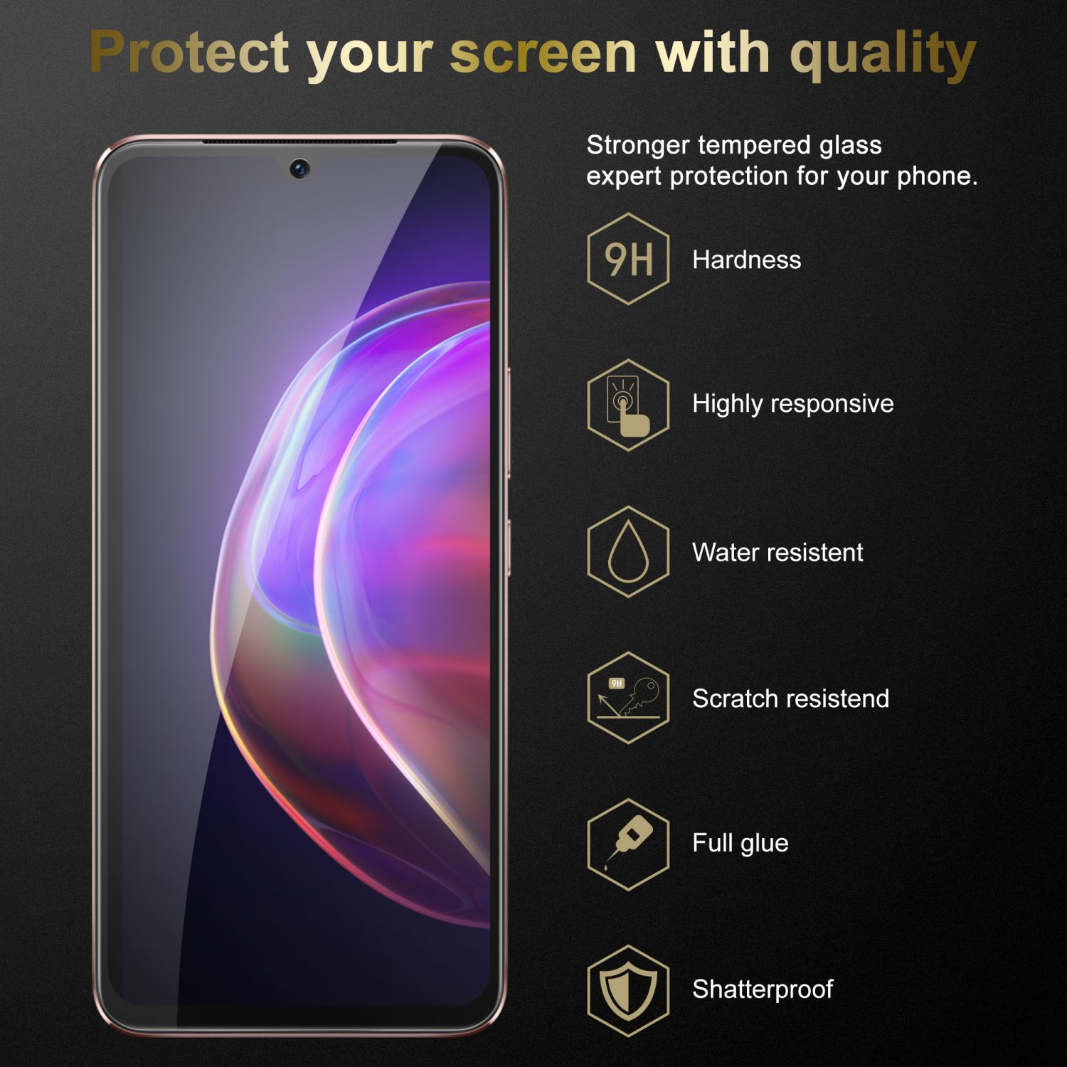Cadorabo Pellicola Protettiva compatibile con Vivo NEX in ELEVATA TRASPARENZA - Vetro di protezione del display (Tempered) con durezza 9H con compatibilità 3D touch