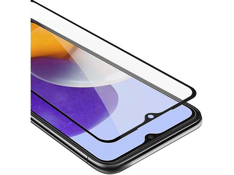 Schutzglas voll Galaxy CADORABO kelebend Samsung 5G) A22 Schutzfolie(für