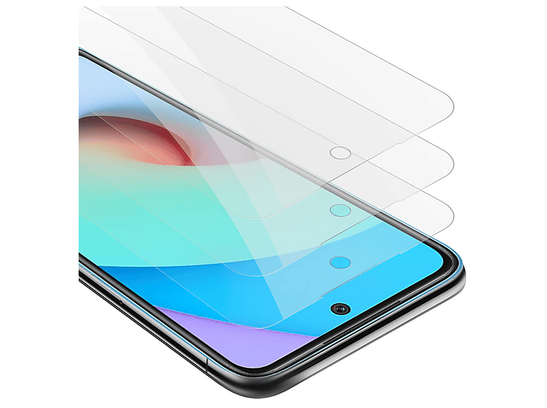 Cadorabo 3x Vetro Temperato Per Xiaomi Redmi 9 - Trasparente, Durezza 9H, Anti Graffio - 2