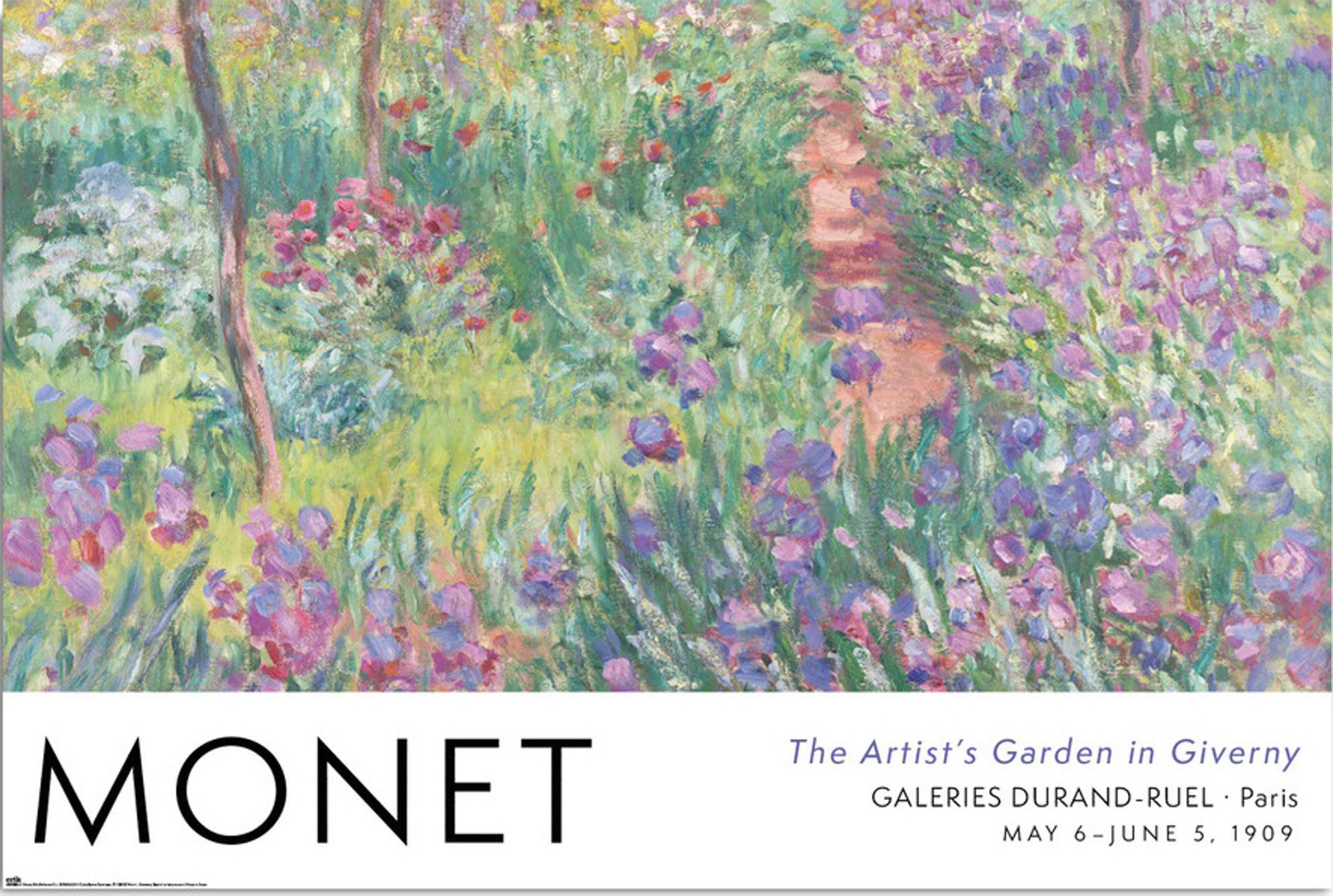 Monet, in Garden Giverny - Claude