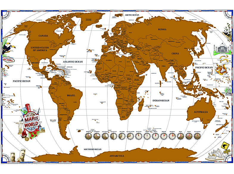 Scrape off World Map 36 - Rubbelkarte English Version