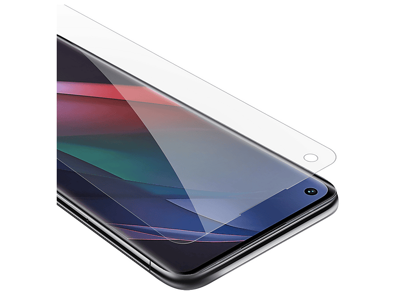 Cadorabo Vetro Temperato 9H Per Oppo A52 - Protezione Completa Trasparente Con Nero, 3D Touch