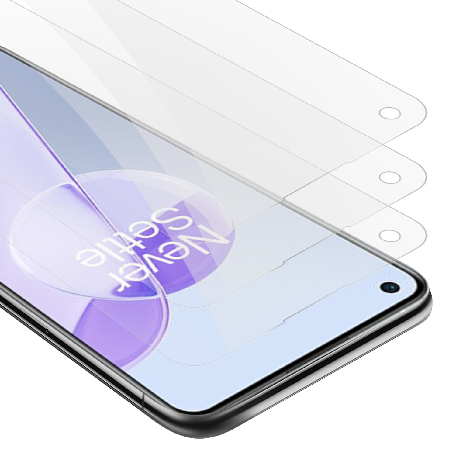 CADORABO 3x Schutzglas Tempered Glas 9RT 5G) OnePlus Schutzfolie(für