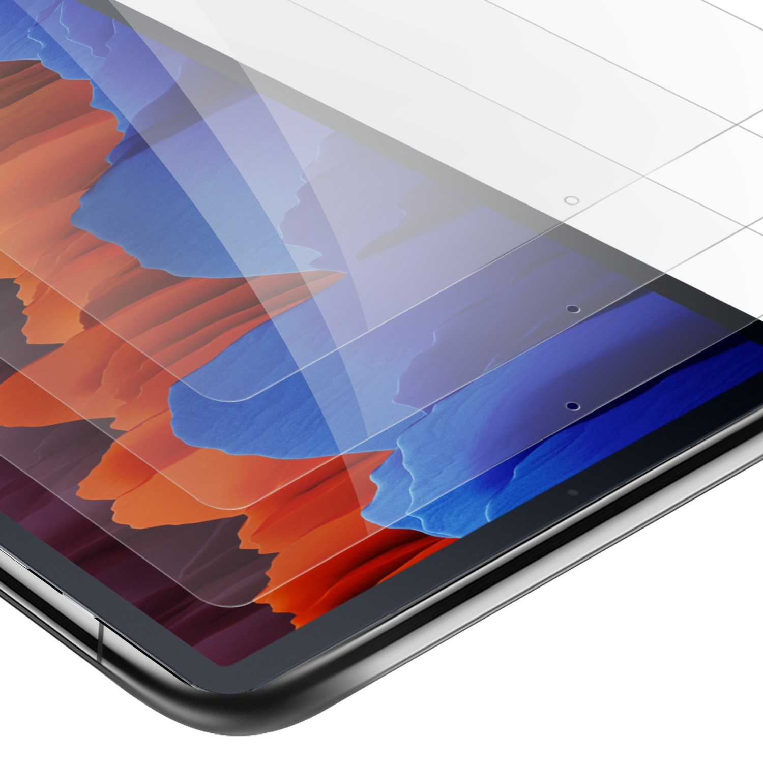 Schutzfolie(für S7 Galaxy Zoll)) CADORABO S7 Samsung (12.4 Schutzglas / FE Tab 3x PLUS
