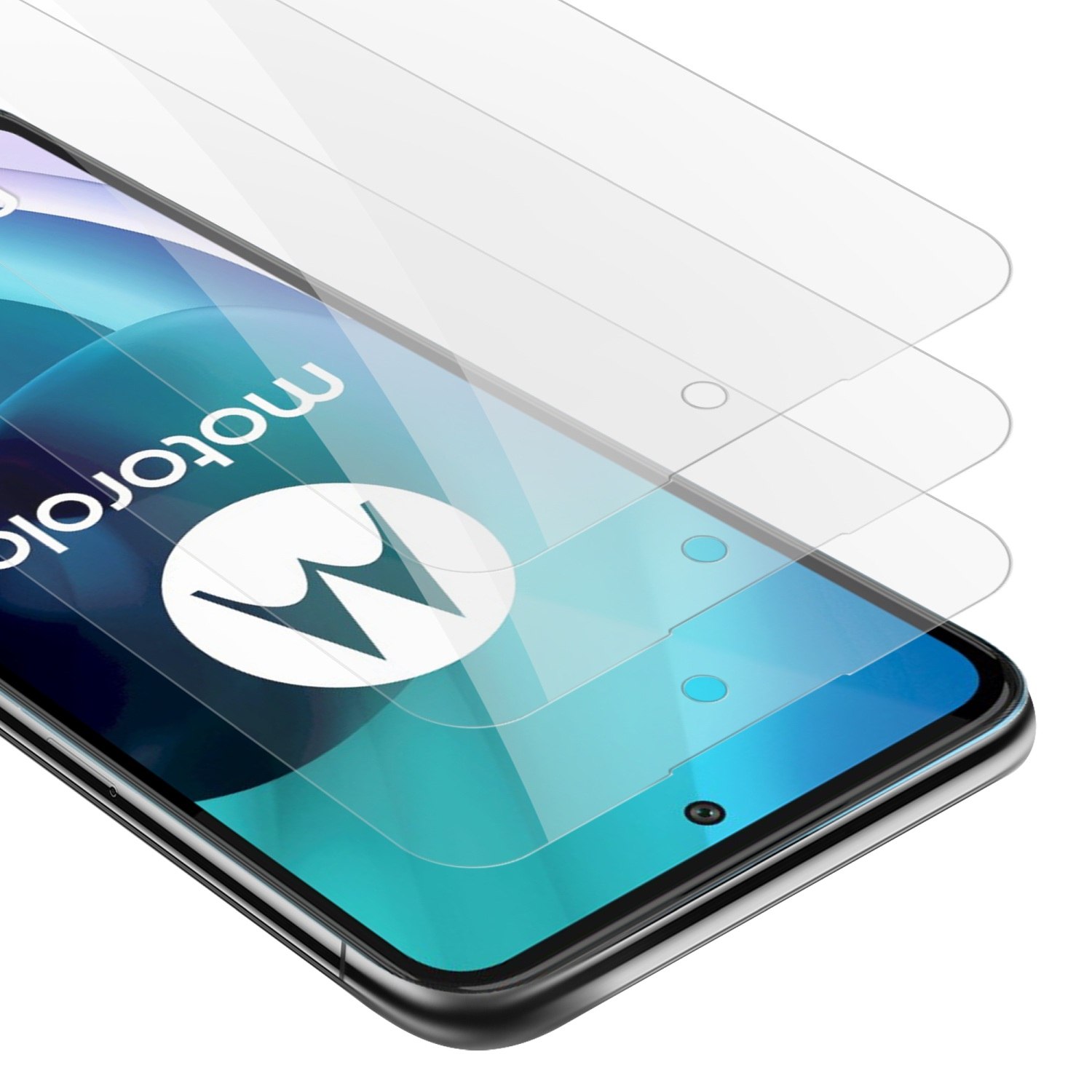 CADORABO 3x Motorola Schutzglas MOTO Tempered G71 Schutzfolie(für Glas 5G)
