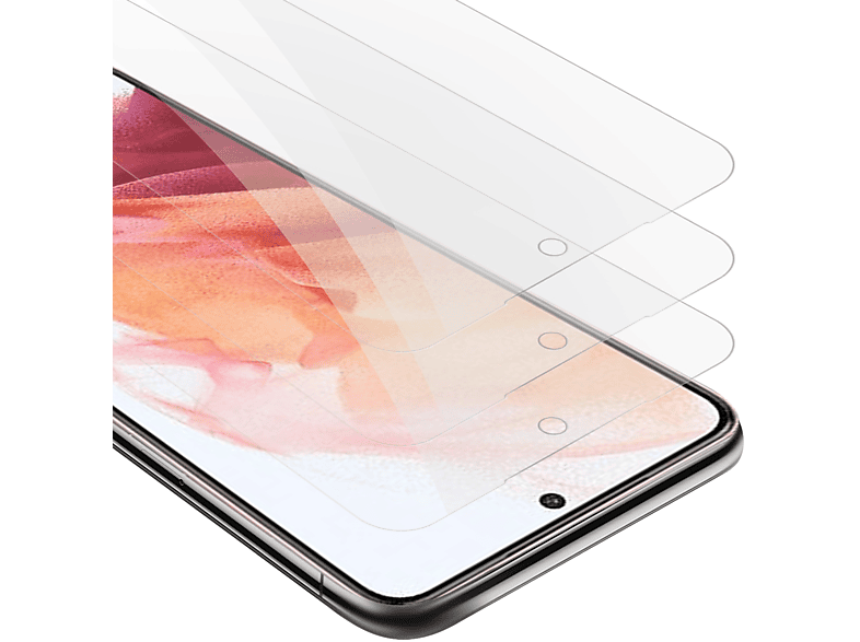 Schutzfolie(für Samsung 3x S22 CADORABO Schutzglas Glas Tempered PLUS) Galaxy