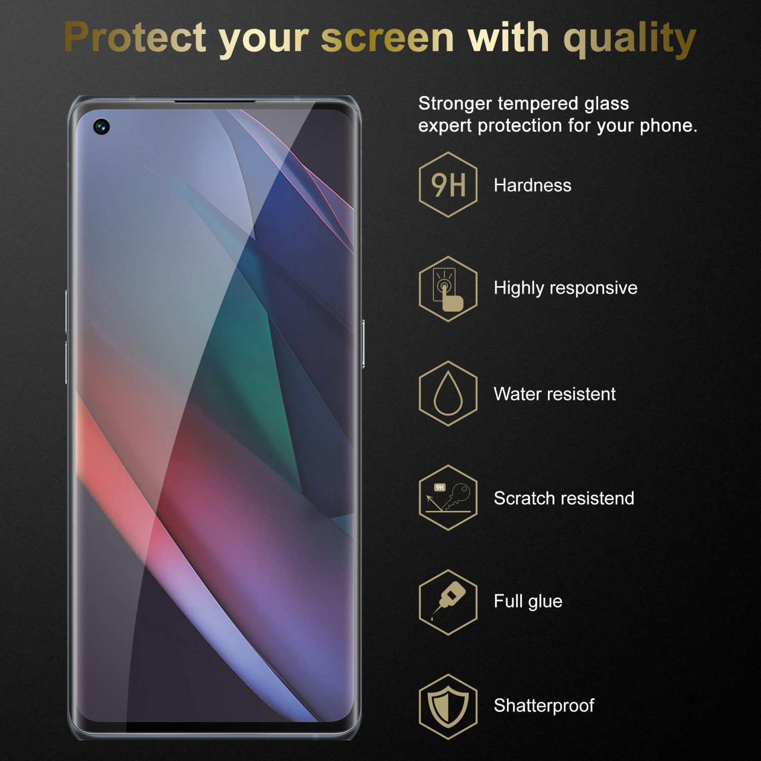 Tempered 3x X3 NEO) Glas Schutzfolie(für Oppo CADORABO Schutzglas FIND