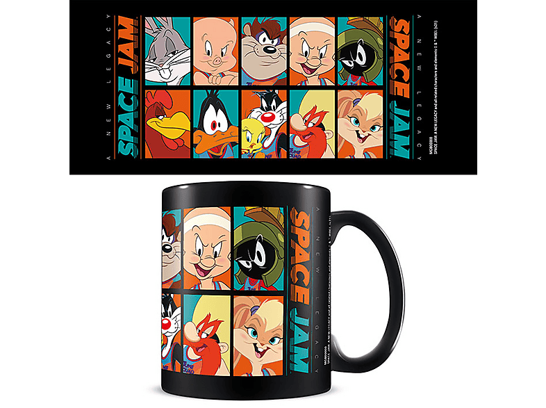 Space Jam | Lizenz Tassen 3D - 2 - The Faces of Tune Squad - black | MediaMarkt