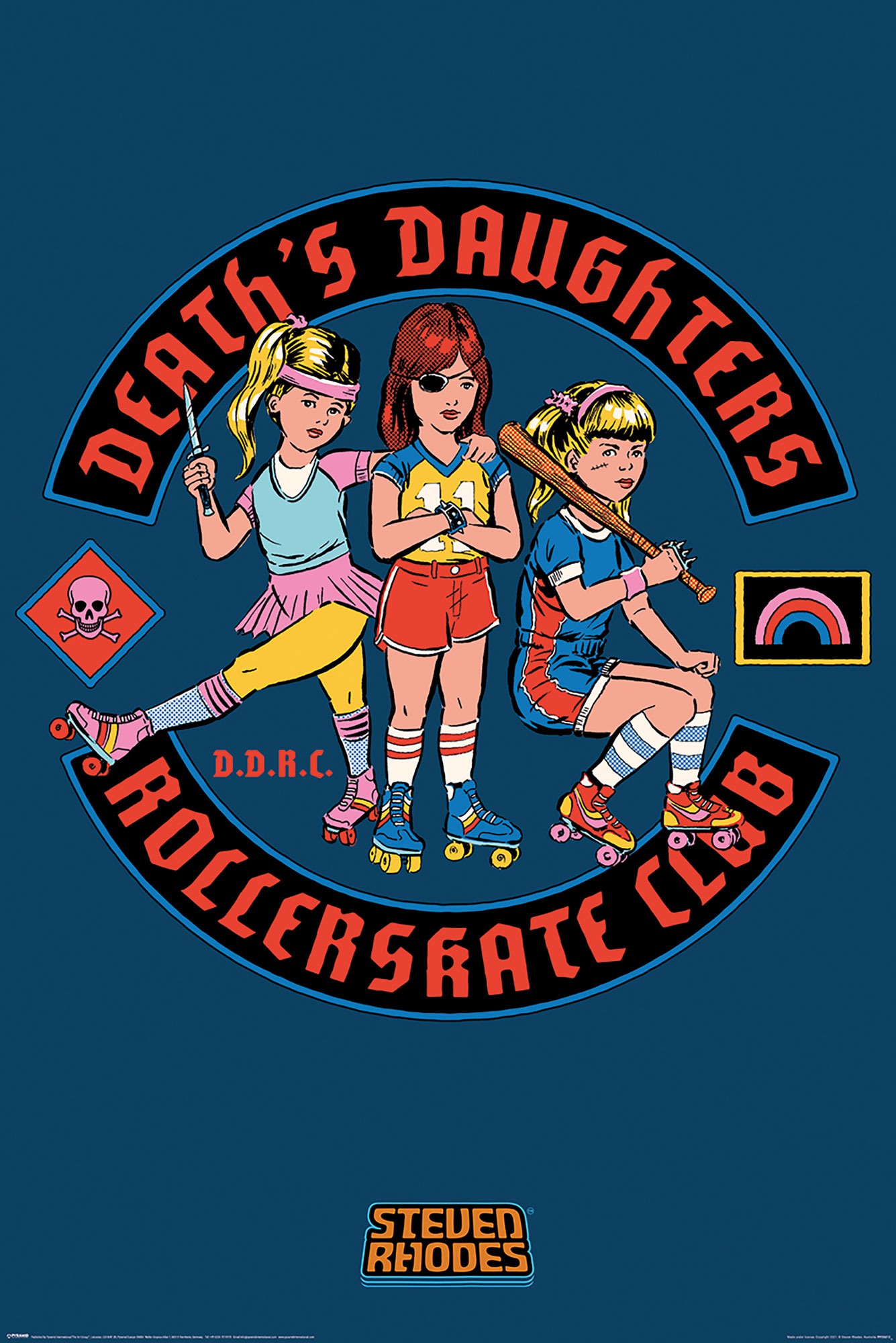 Rollerskate Death\'s Steven Daughters Club Rhodes -