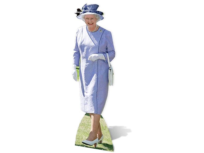 Queen Elizabeth - Lila Dress - Pappaufsteller