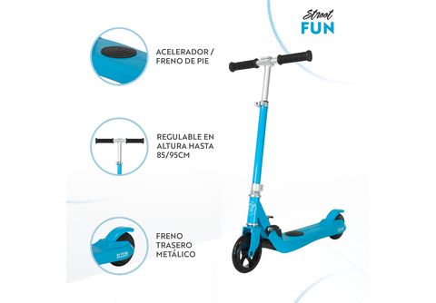 Patinete eléctrico infantil - FUN Azul OLSSON, 50 kg, 6 km/h, Azul