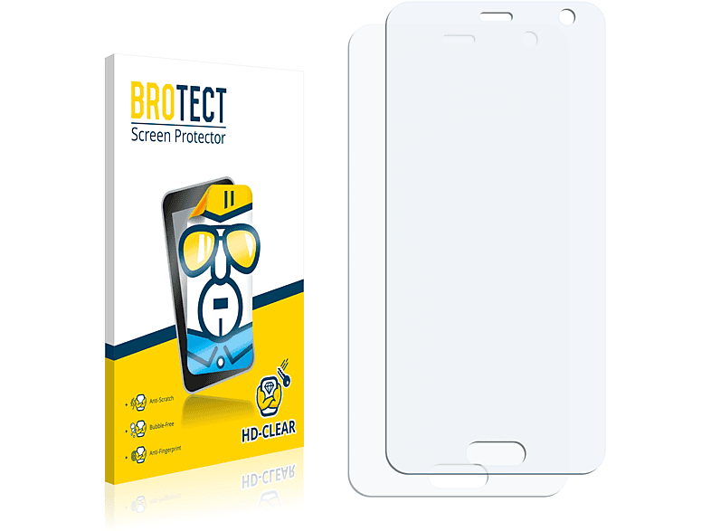 BROTECT 2x U11 HTC klare Life) Schutzfolie(für