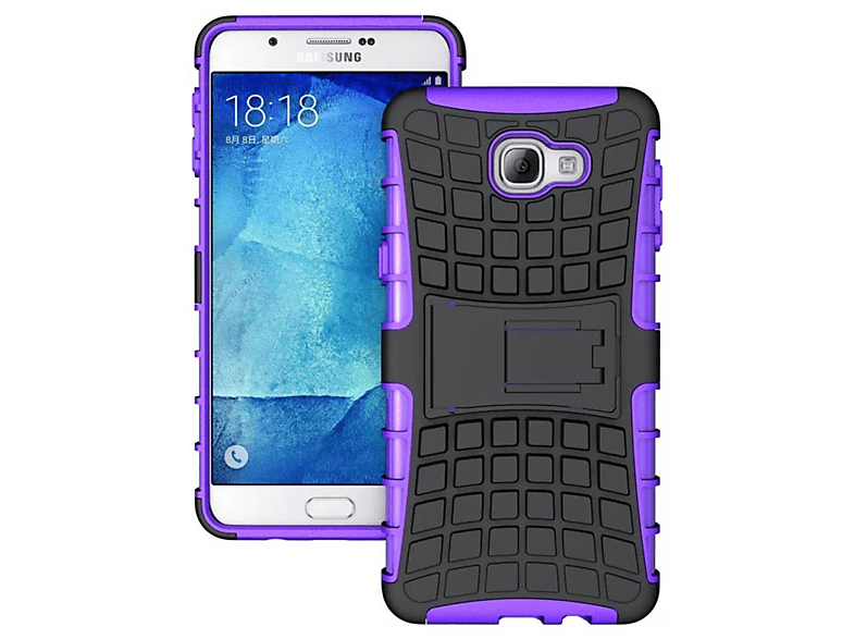 CASEONLINE 2i1, Backcover, Samsung, Galaxy Violett (2016), A9