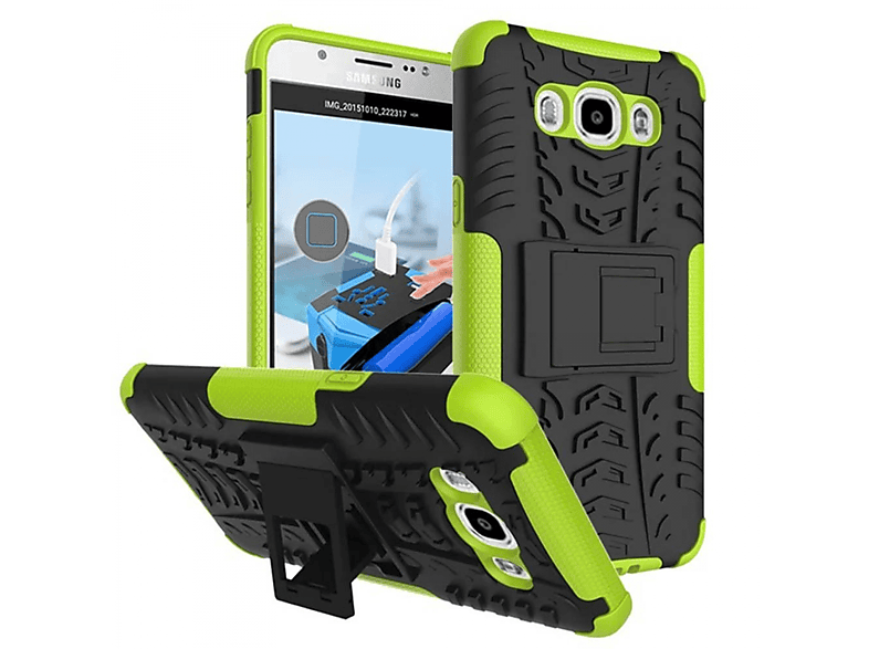 2i1, Backcover, Grün CASEONLINE Samsung, Galaxy J7 (2016),