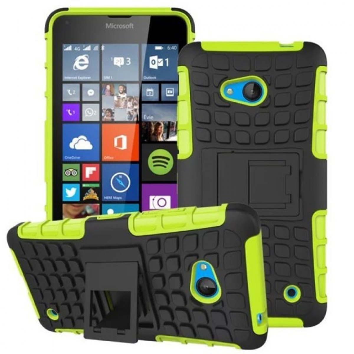 Grün Microsoft, Backcover, 640, CASEONLINE Lumia 2i1,