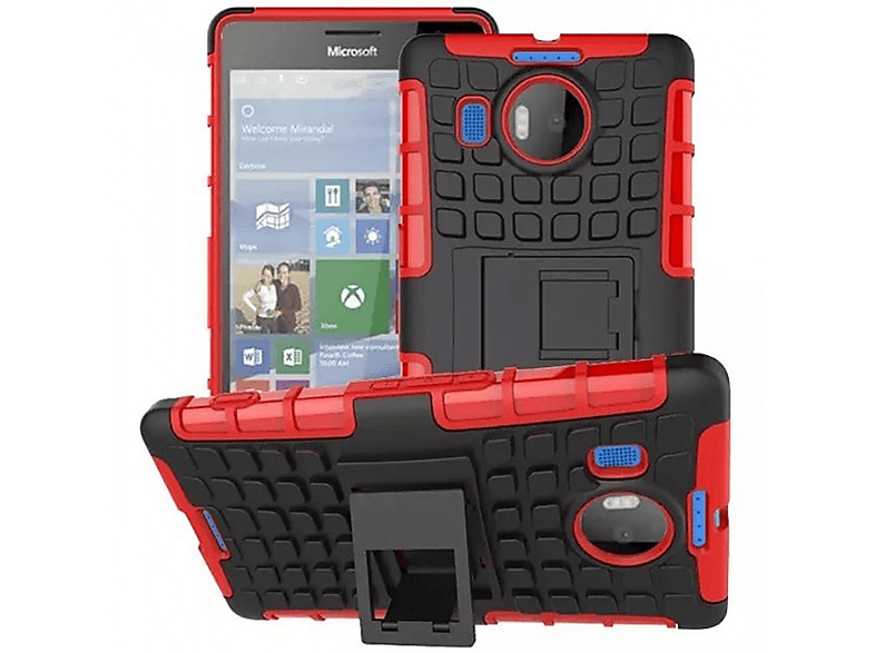 CASEONLINE 2i1, Backcover, Microsoft, Lumia 950XL, Rot