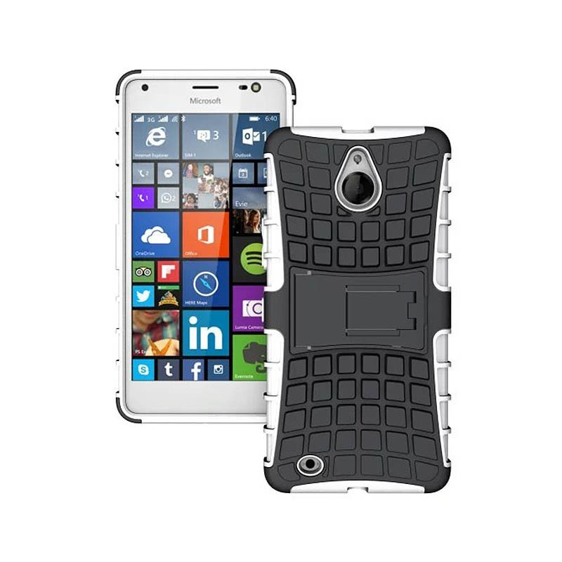 Backcover, Lumia Microsoft, 850, Weiß CASEONLINE 2i1,
