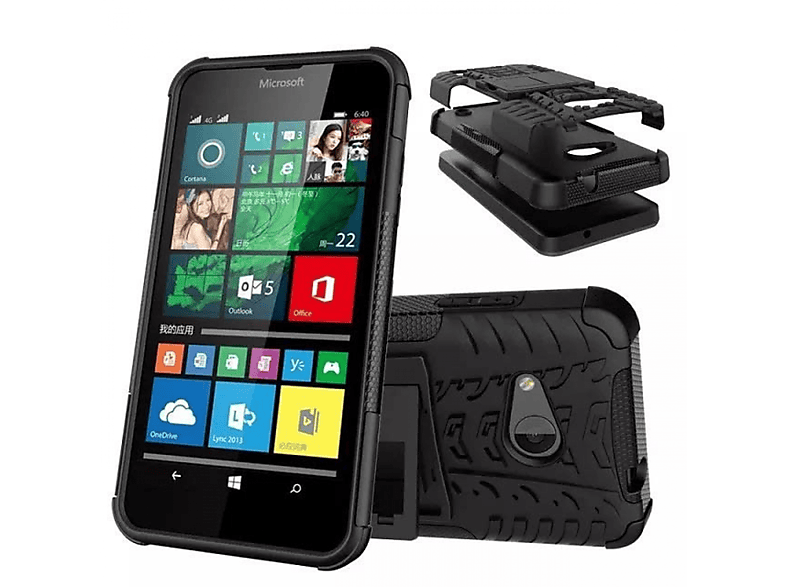 Schwarz Microsoft, Backcover, 550, CASEONLINE Lumia 2i1,