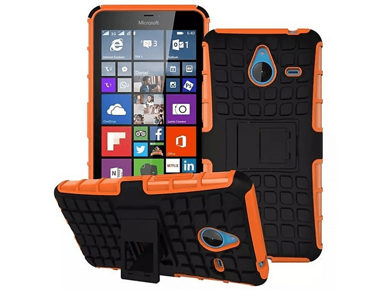 CASEONLINE Backcover, 2i1, 640XL, Orange Lumia Microsoft,
