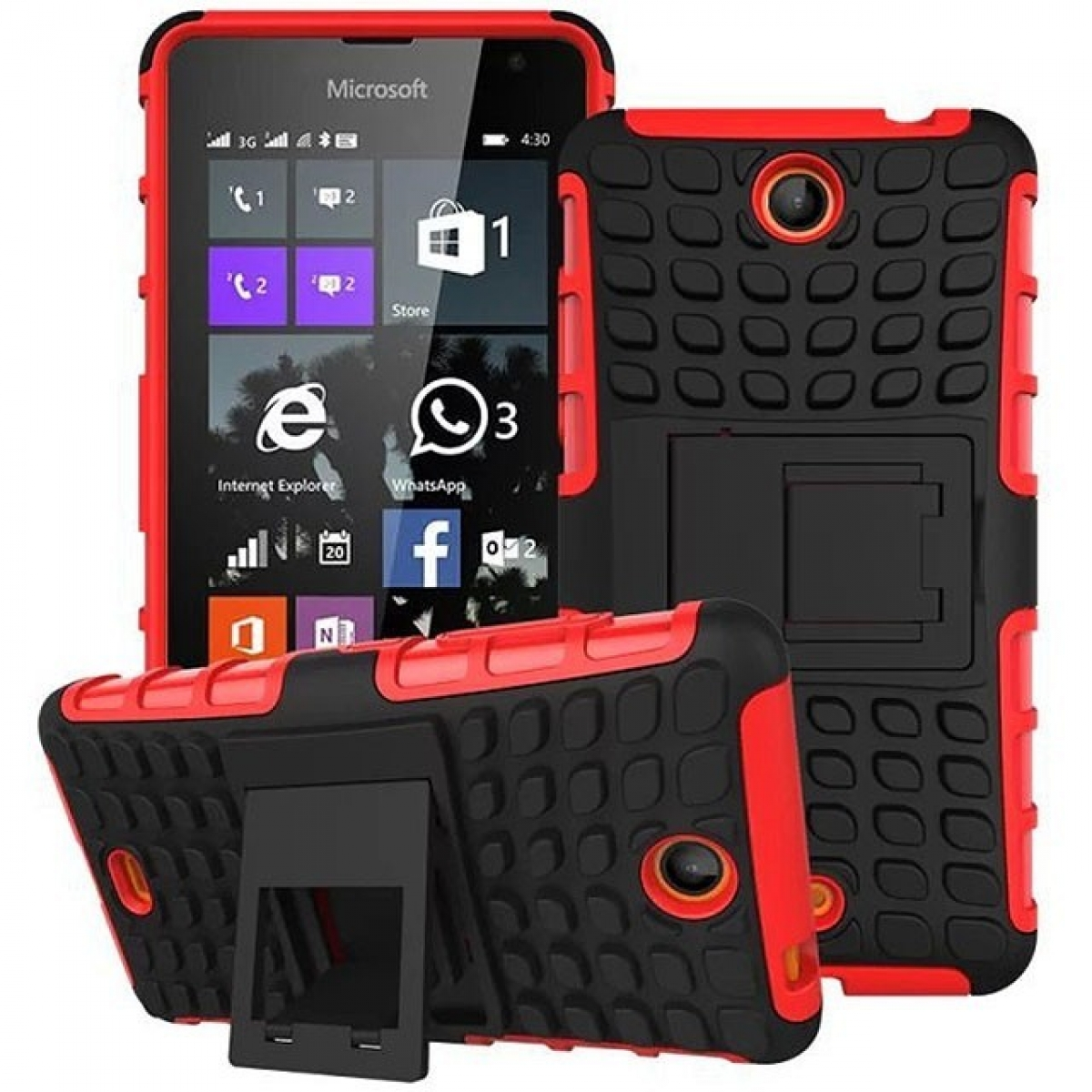 Lumia 2i1, Microsoft, CASEONLINE Backcover, 430, Rot