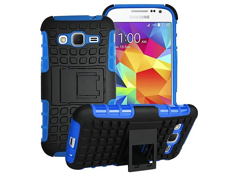 Galaxy Core Prime, Backcover, Blau CASEONLINE Samsung, 2i1,