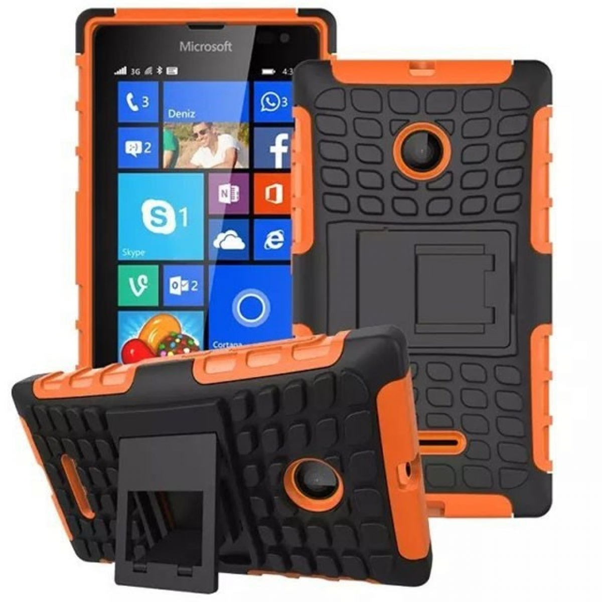 Orange CASEONLINE Lumia Microsoft, Backcover, 2i1, 435,