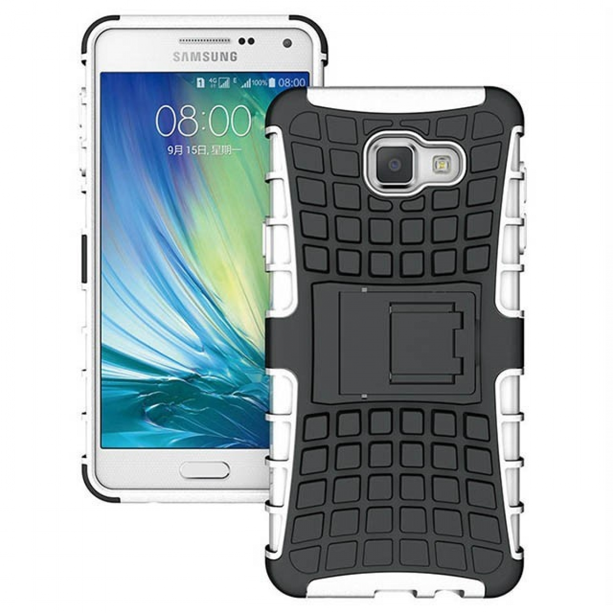 CASEONLINE 2i1, Backcover, Weiß Galaxy (2016), Samsung, A5