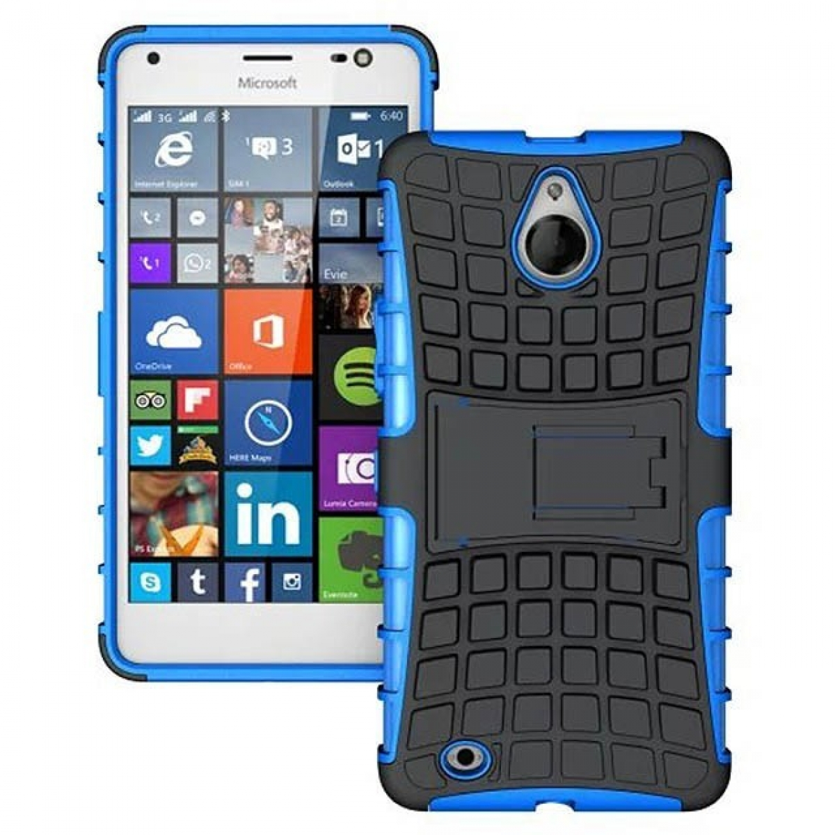 CASEONLINE 2i1, 850, Backcover, Blau Lumia Microsoft