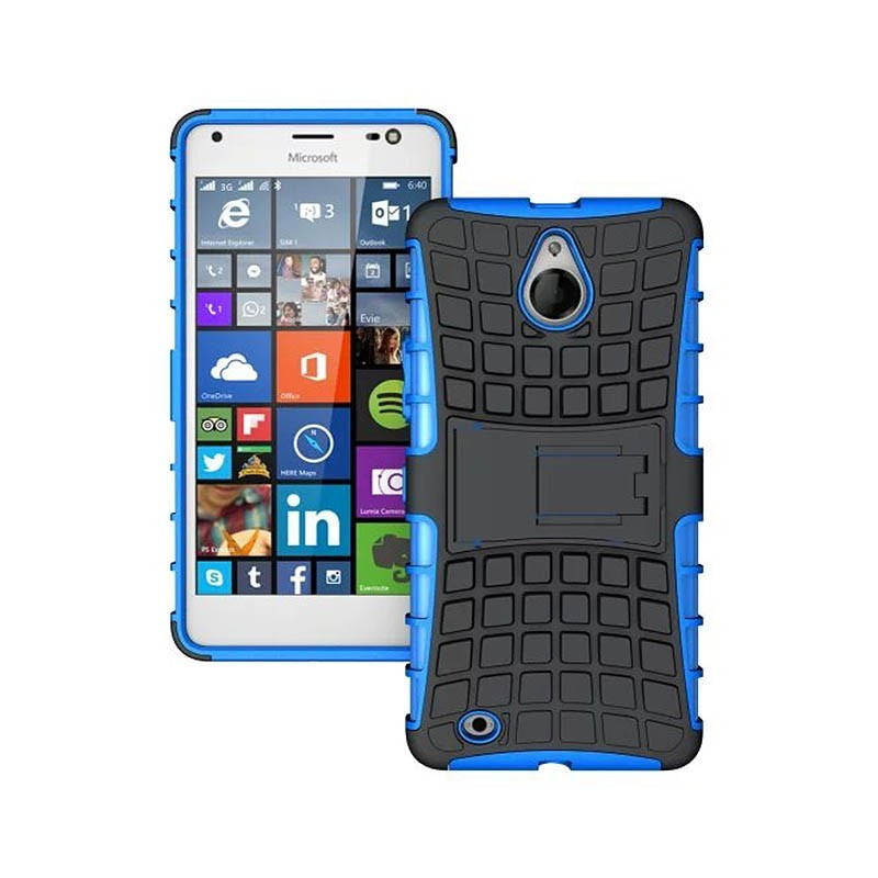 CASEONLINE 2i1, Microsoft, Backcover, 850, Lumia Blau