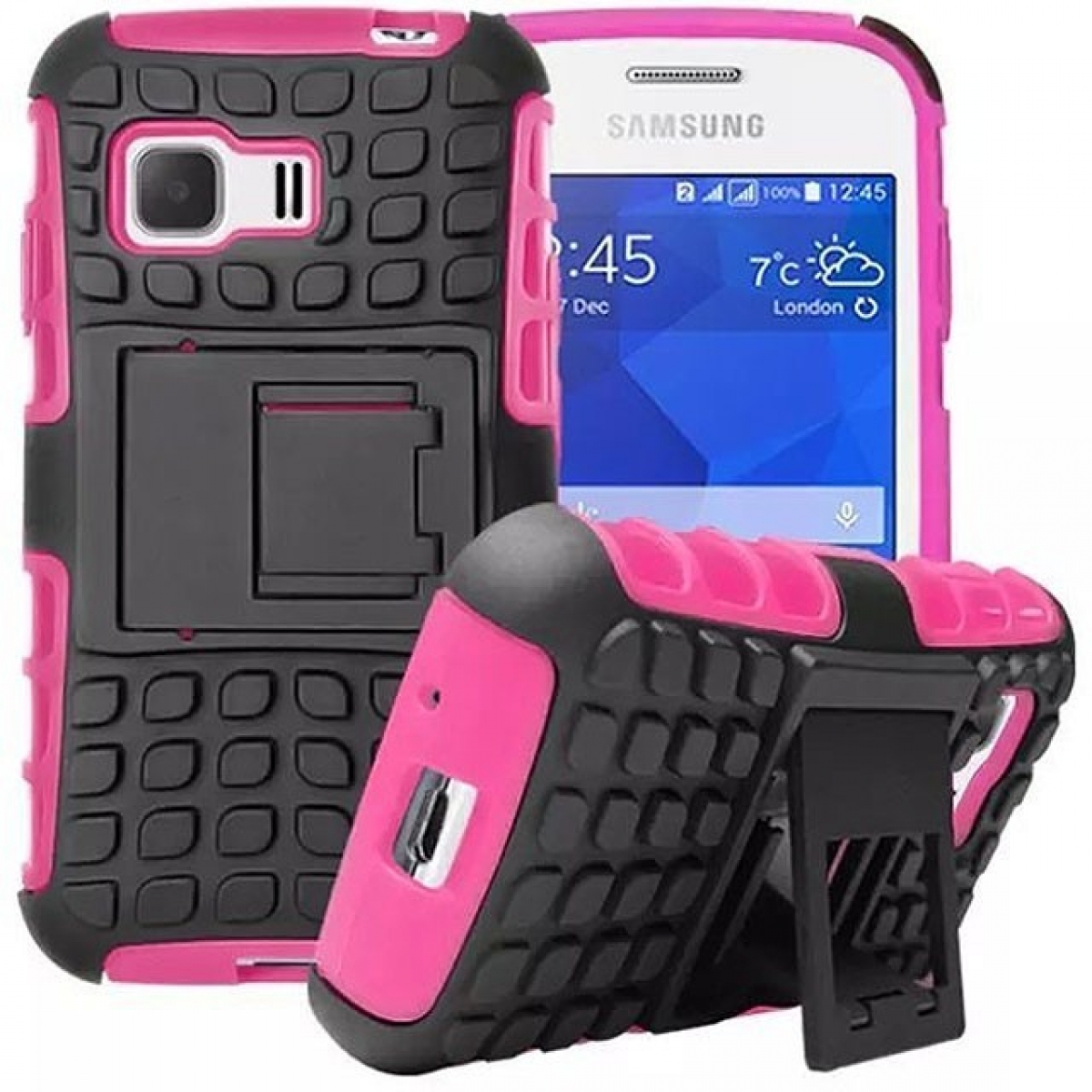 CASEONLINE 2i1, Backcover, Samsung, Young Pink 2, Galaxy