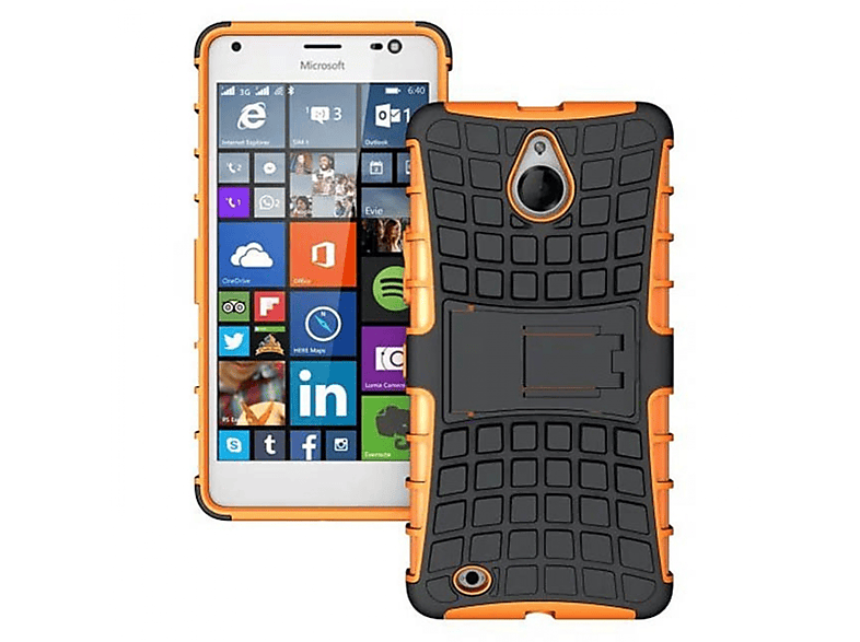 CASEONLINE 2i1, Backcover, Microsoft, Lumia 850, Orange