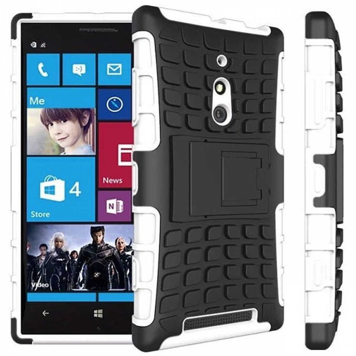 Weiß 2i1, Nokia, Lumia 830, Backcover, CASEONLINE