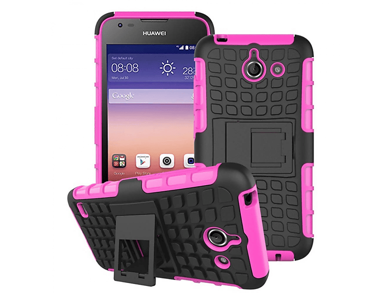 Backcover, Huawei, 2i1, CASEONLINE Y550, Ascend Pink