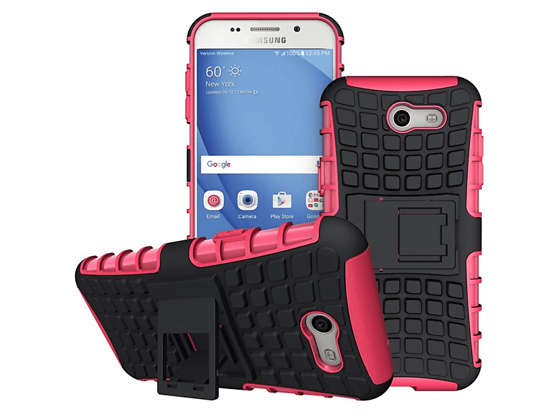 CASEONLINE 2i1, J3 Galaxy Samsung, Backcover, Pink Emerge