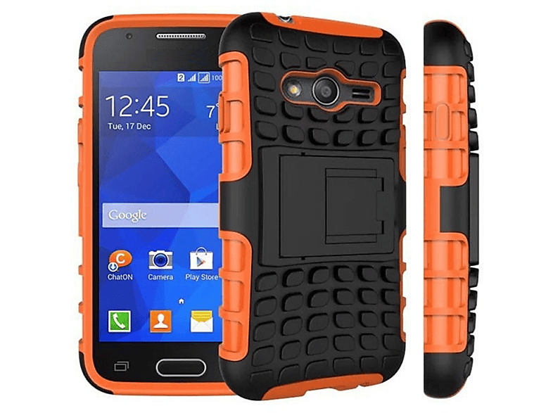 CASEONLINE Samsung, 2, Orange Backcover, 2i1, Trend Galaxy