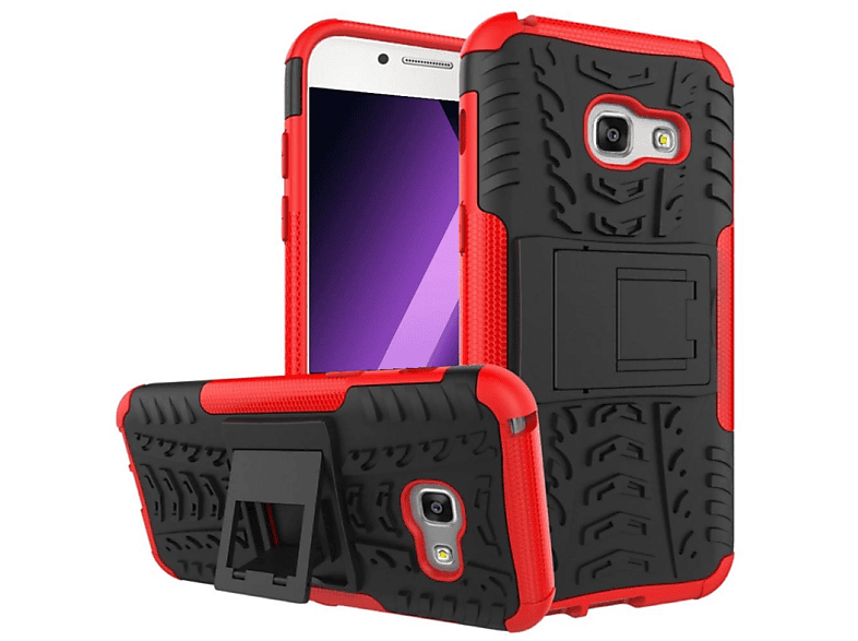(2017), Galaxy CASEONLINE 2i1, Backcover, Samsung, Rot A7