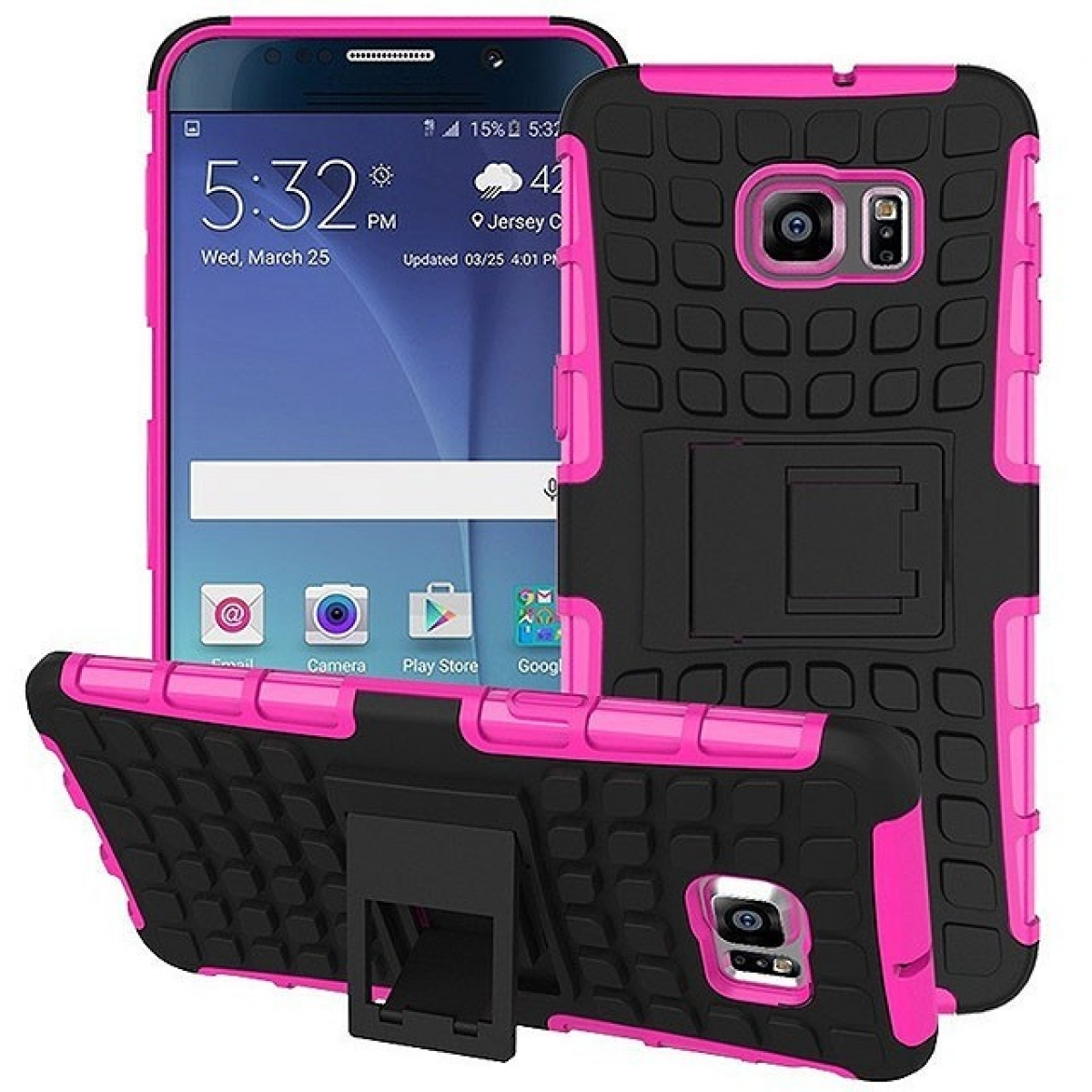 CASEONLINE 2i1, Backcover, Samsung, Galaxy Pink 5, Note