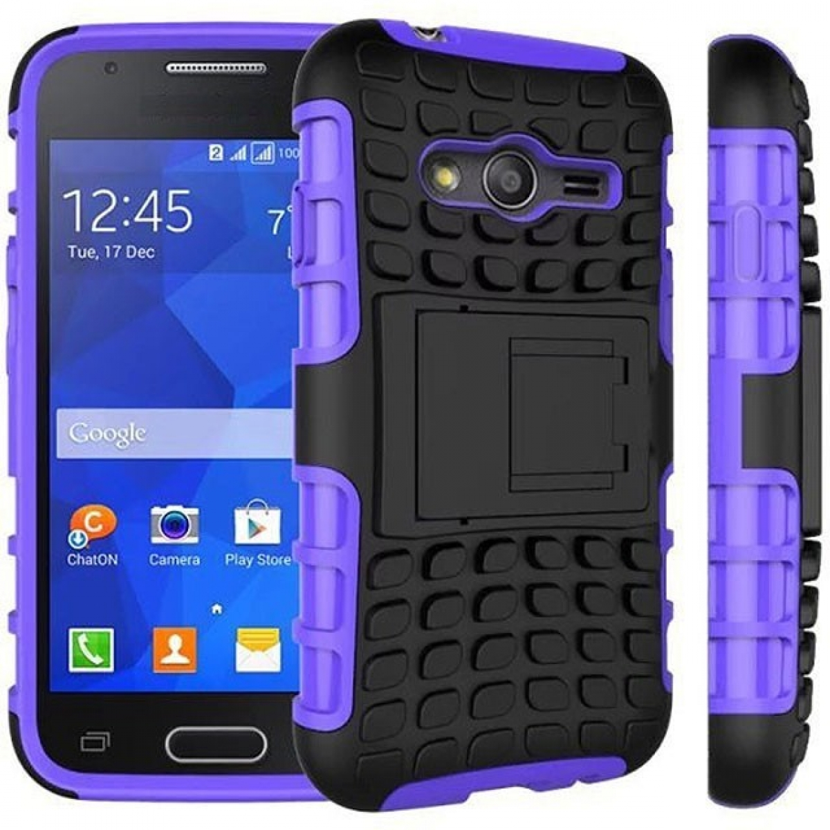 CASEONLINE Violett Trend 2i1, Galaxy Samsung, 2, Backcover,