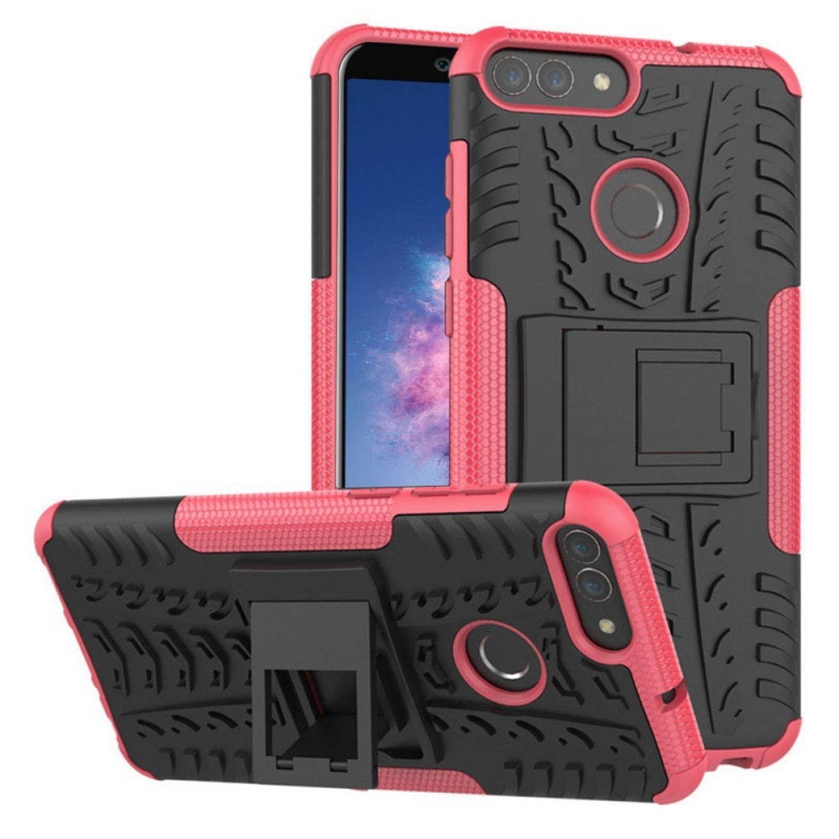P Pink Huawei, 2i1, Backcover, Smart, CASEONLINE